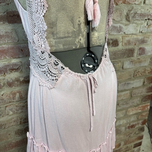 Promesa pink boho sun dress large - Picture 4 of 6